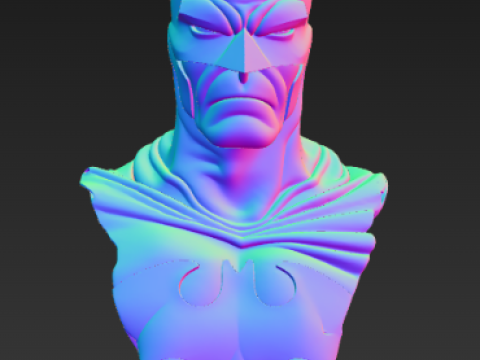 Бэтмен Бэтпещера Бюст 3D Принт Модель