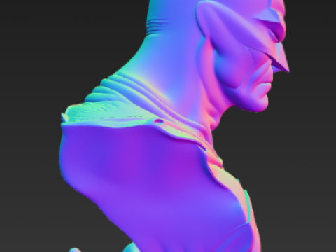 Бэтмен Бэтпещера Бюст 3D Принт Модель