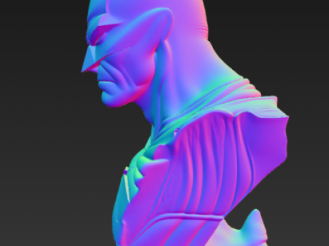 Бэтмен Бэтпещера Бюст 3D Принт Модель