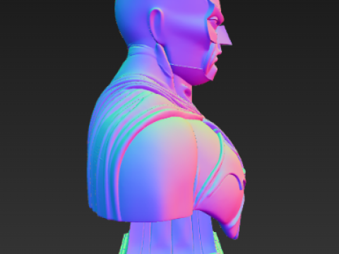 배트맨 흉상 3D 프린트 모델