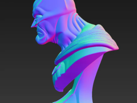 Batman Bust 2 3D Print Model