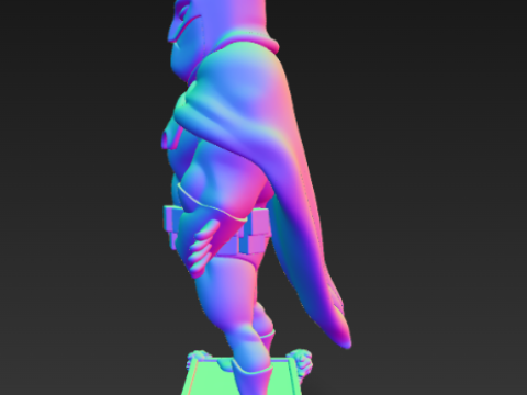 Batman-Statue 3D Druckmodell