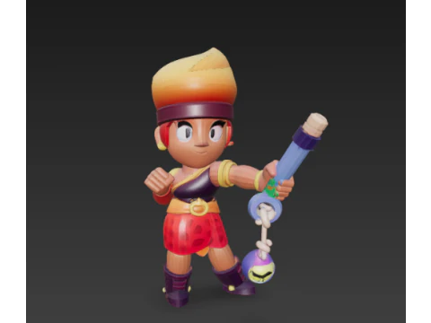 Brawl Stars - Amber 3D Print Model