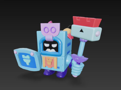 Brawl Stars - Ash Model do druku 3D