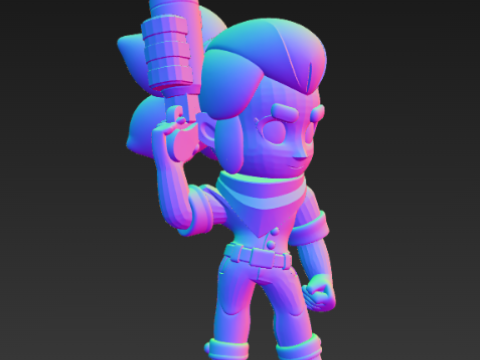 Brawl Stars - Shelly 3D Print Model