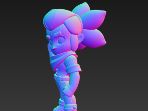 Brawl Stars - Shelly 3D Print Model