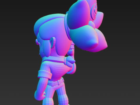 Brawl Stars - Shelly 3D Print Model