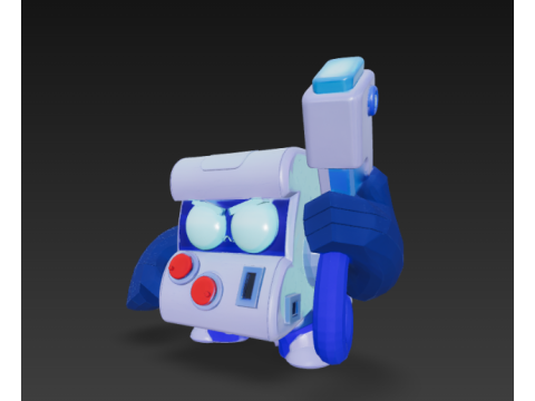 브롤스타즈 8비트 3D 프린트 모델