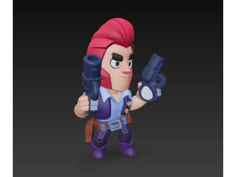Brawl Stars Colt Modelo de Impressão 3D