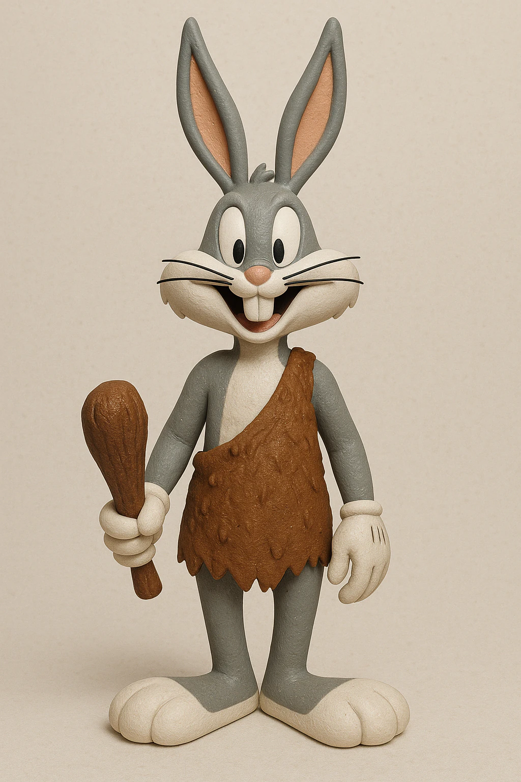 Bugs Bunny Caveman Edition 3D Print Model .c4d .max .obj .3ds .fbx .stl .blend