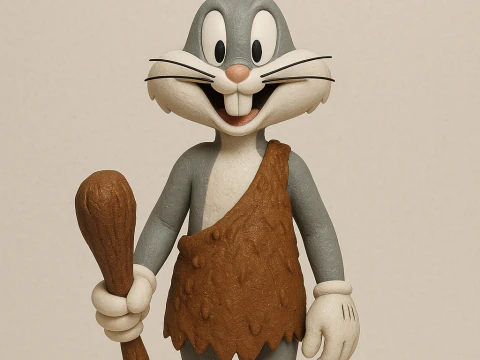 Edizione Bugs Bunny Caveman Modello di stampa 3D