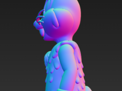 벅스 버니 원시인 에디션 3D 프린트 모델