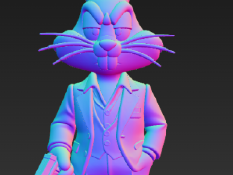 벅스 버니 스카페이스 에디션 3D 프린트 모델