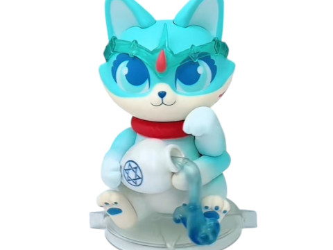 캐시 캣 조디악 시리즈 케이스 - 물병자리 3D 프린트 모델