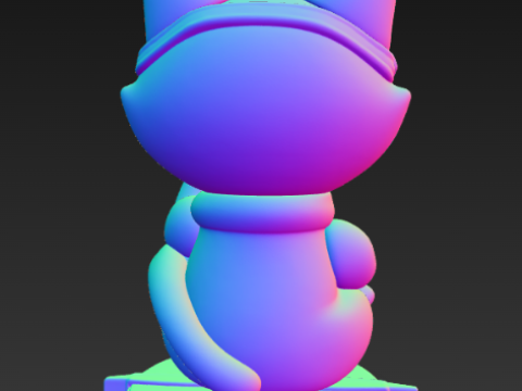 캐시 캣 조디악 시리즈 케이스 - 물병자리 3D 프린트 모델