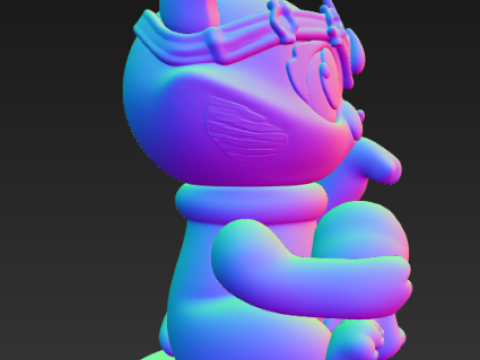 캐시 캣 조디악 시리즈 케이스 - 물병자리 3D 프린트 모델