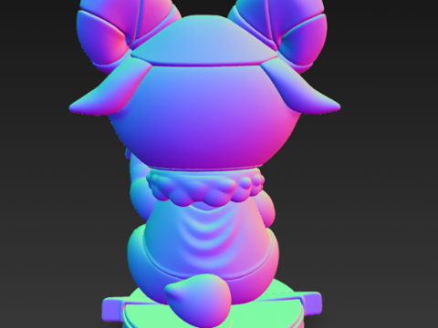 캐시 캣 조디악 시리즈 케이스 - 양자리 3D 프린트 모델