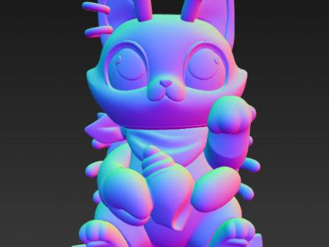 Cassy Cat 조디악 시리즈 케이스 - 게자리 3D 프린트 모델