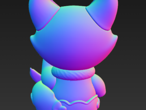 캐시 캣 조디악 시리즈 케이스 - 염소자리 3D 프린트 모델