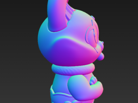 캐시 캣 조디악 시리즈 케이스 - 염소자리 3D 프린트 모델