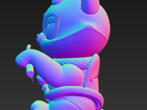 캐시 캣 조디악 시리즈 케이스 - 쌍둥이자리 3D 프린트 모델