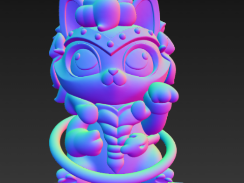 캐시 캣 조디악 시리즈 케이스 - 레오 3D 프린트 모델