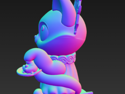 캐시 캣 조디악 시리즈 케이스 - 천칭자리 3D 프린트 모델