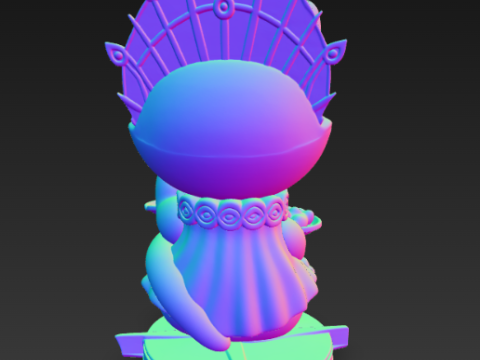 캐시 캣 조디악 시리즈 케이스 - 천칭자리 3D 프린트 모델