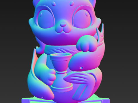 Cassy Cat 조디악 시리즈 케이스 - 물고기자리 3D 프린트 모델