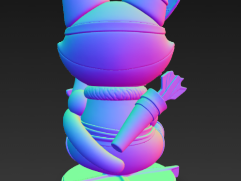 캐시 캣 조디악 시리즈 케이스 - 궁수자리 3D 프린트 모델