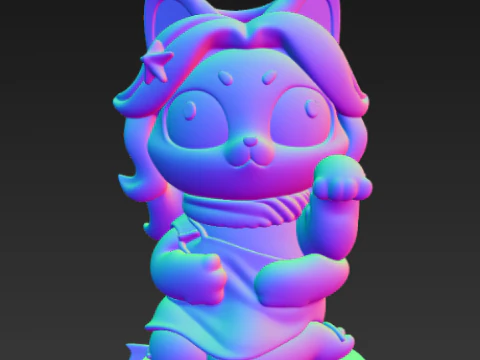 Custodia della serie Cassy Cat Zodiac - Vergine Modello di stampa 3D