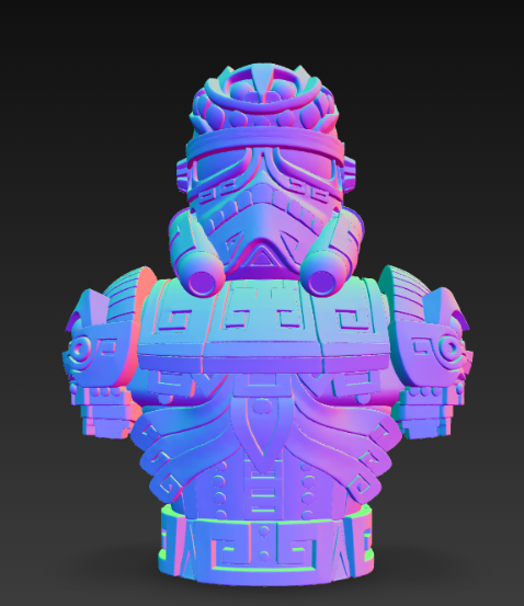 커스텀 스톰트루퍼 3D 프린트 모델 .c4d .max .obj .3ds .fbx .stl .blend 