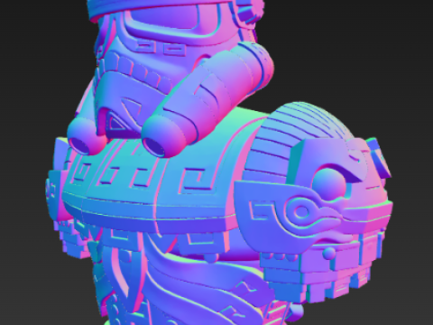 커스텀 스톰트루퍼 3D 프린트 모델