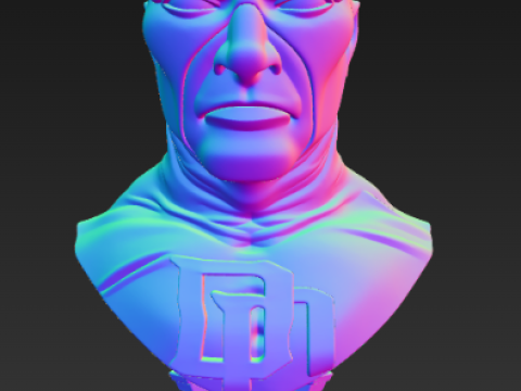 데어데블 - 흉상 3D 프린트 모델