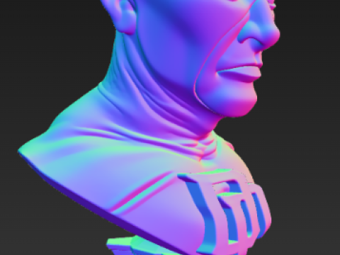 데어데블 - 흉상 3D 프린트 모델