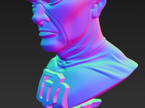 데어데블 - 흉상 3D 프린트 모델