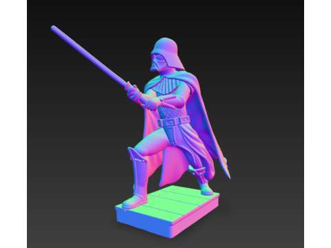 다스베이더 광선검 결투 3D 프린트 모델