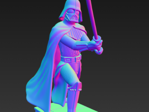 다스베이더 광선검 결투 3D 프린트 모델