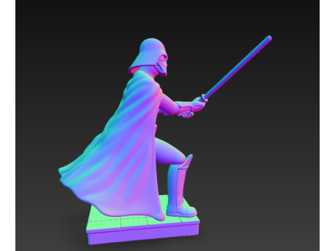 다스베이더 광선검 결투 3D 프린트 모델