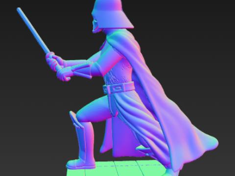 다스베이더 광선검 결투 3D 프린트 모델