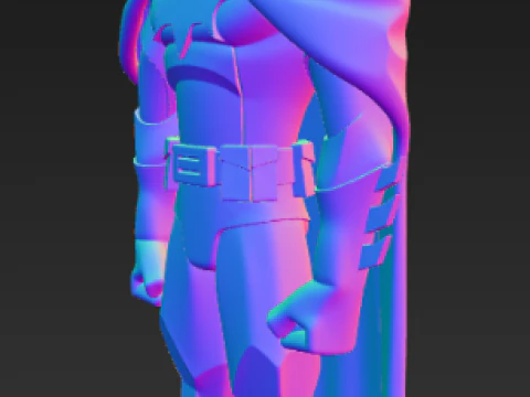 DC Batman Trendy Figure 3D Print Model