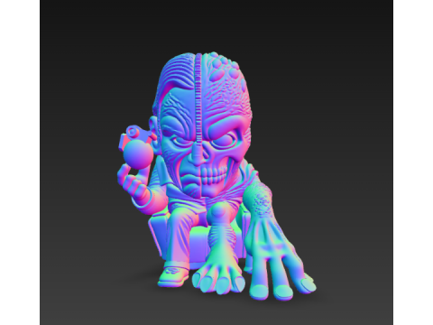 DC 코믹스 투 페이스 피규어 3D 프린트 모델