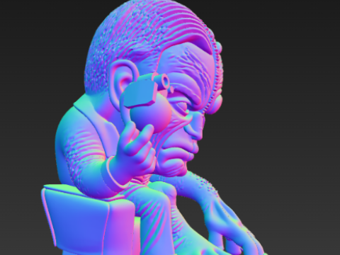 DC 코믹스 투 페이스 피규어 3D 프린트 모델