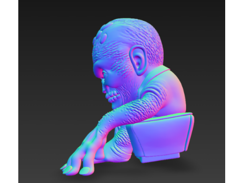 DC 코믹스 투 페이스 피규어 3D 프린트 모델