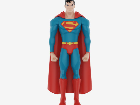 DC 슈퍼맨 트렌디 피규어 3D 프린트 모델