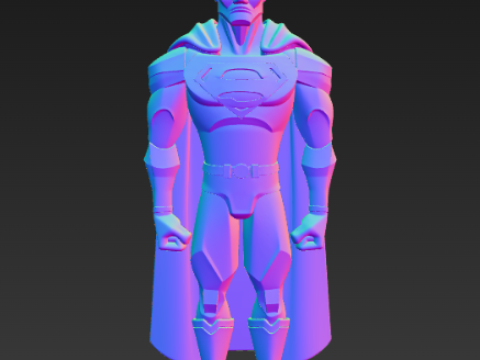Statuetta alla moda di DC Superman Modello di stampa 3D