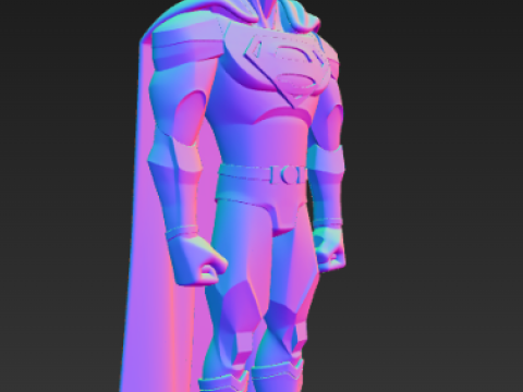 Statuetta alla moda di DC Superman Modello di stampa 3D