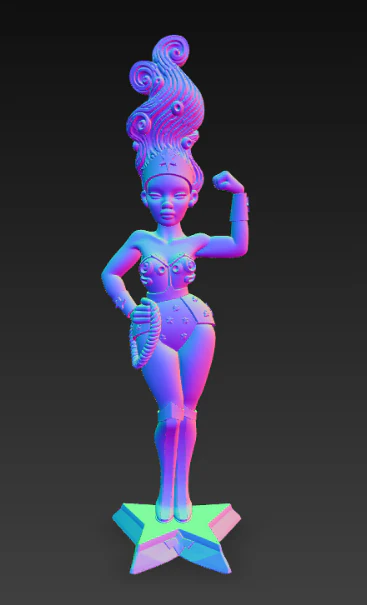 DC Wonder Woman Ivory 3D Print Model .c4d .max .obj .3ds .fbx .stl .blend