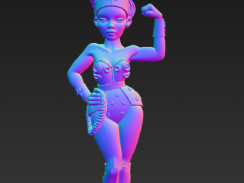 DC 원더우먼 아이보리 3D 프린트 모델