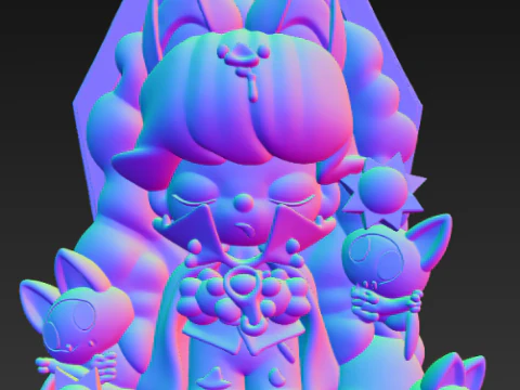 DIMOO Embrace the Sun Figure 3D Print Model
